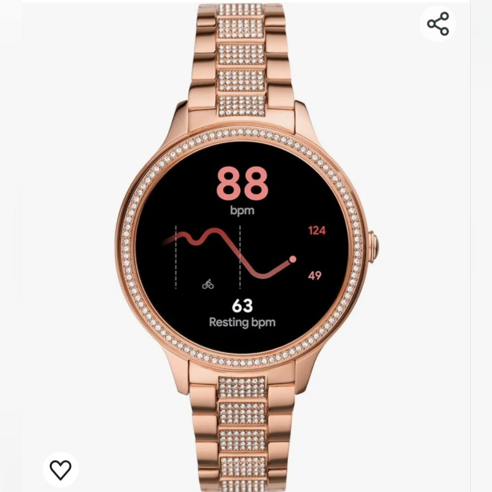 **SOLD****Womens Fossil Gen 5E 42mm Rose Gold Smartwatch